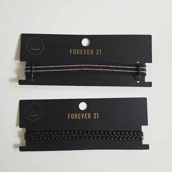 Forever 21 Choker Necklaces Set Of 2 Black - Picture 2 of 3